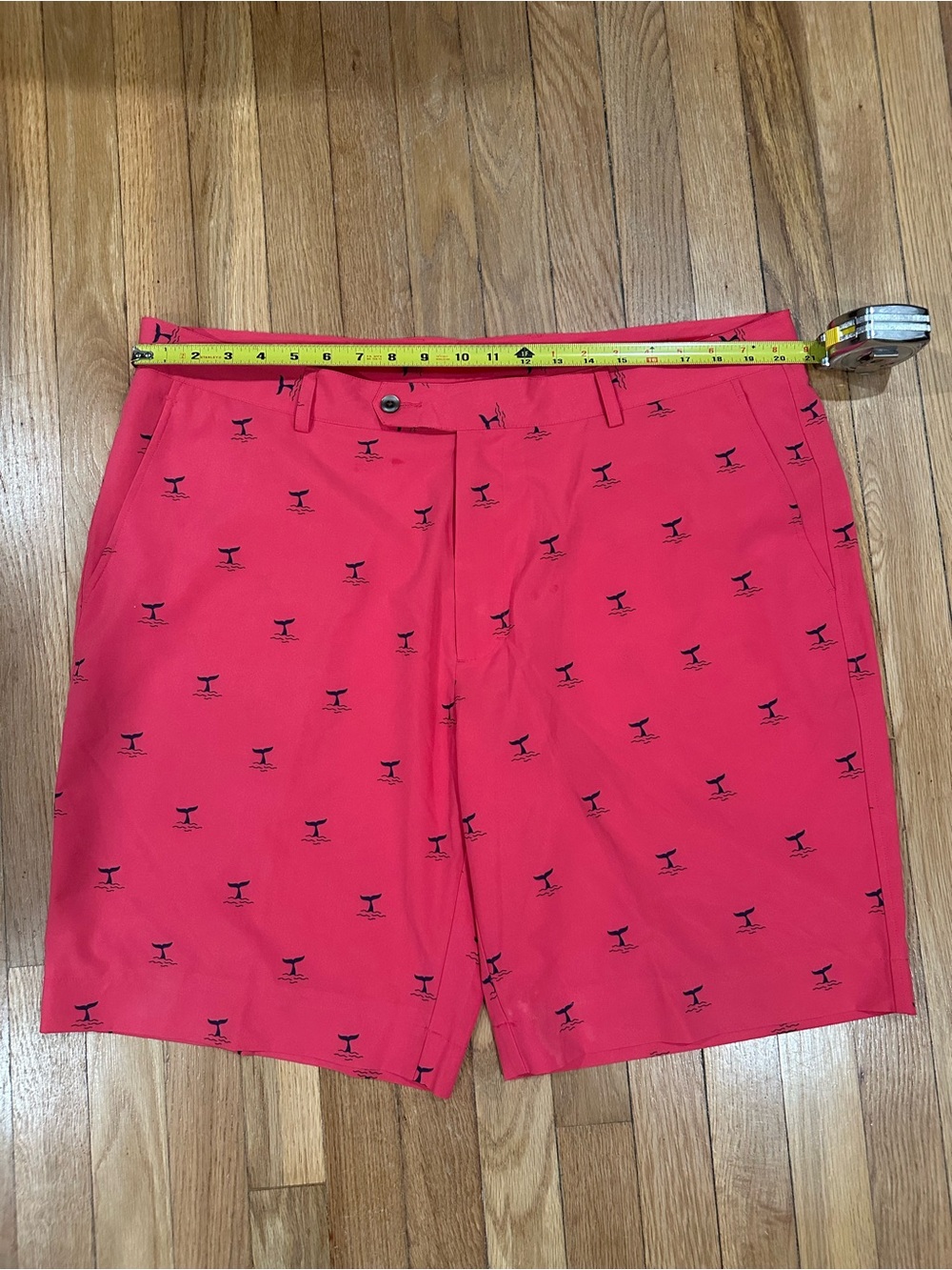 Fairway & Greene Tech Whale Tail Print Golf Shorts Men's Size 40 - Picture 2 of 8